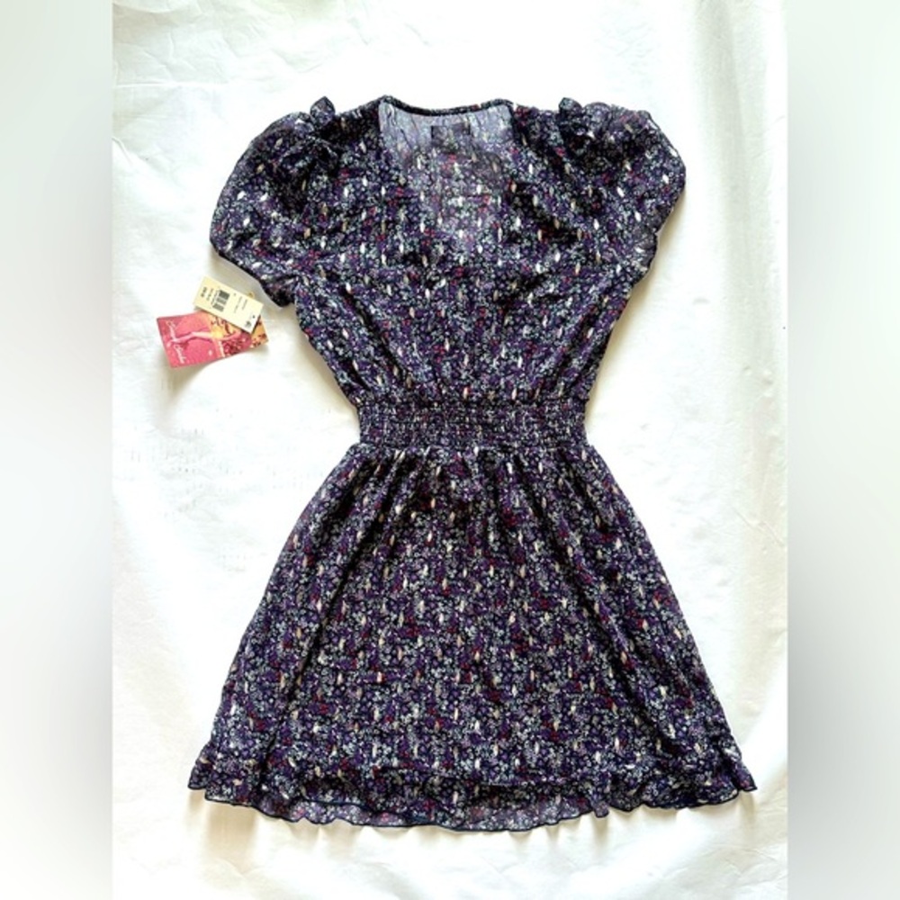 Emerald Sundae Floral Black Dress